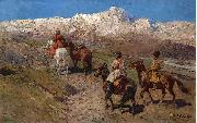 Franz Roubaud Cossacks France oil painting artist